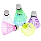 6Pcs Weiß Badminton Kunststoff Federbälle Indoor Outdoor Gym Sportzubehör Hochwertiger Kunststoff geruchsneutral leicht Durable processing