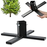 KADAX Universeller Weihnachtsbaumständer, Weihnachtsbaumhalter, Weihnachtsbaum Standfuß, Tannenbaumständer, Christbaumständer, Baumständer (51x51cm ver1)