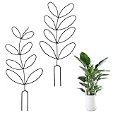 2 Stück Metall Rankhilfe für Zimmerpflanzen & Garten, Praktische Kletterhilfe & Pflanzenstütze für Kletterpflanzen Topfpflanzen & Blumentöpfe Pflanzenspalier & Blumenstütze für Innen & Außen
