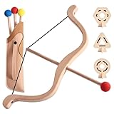 Pfeil- und Bogenset für Kinder, Pfeil und Bogen aus Holz, Bogenschießset für Kinder für drinnen draußen, inklusive 3 Pfeilen, 3 Zielscheiben für, Jungen Mädchen, Bogen fü