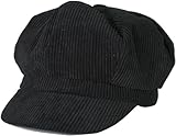 Kuyou Winter Gatsby Newsboy Barett Cap Schirmmütze Kappe Hut, Einheitsgröße, Schwarz