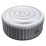 VEVOR aufblasbare Abdeckung, 137 cm runder Abdeckungsschutz, isolierte Spa-Abdeckungen, wetterfester und wasserfester Energiespardeckel für den Außenbereich, weiß