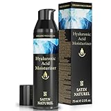 Satin Naturel Moisturizer Face für Männer mit BIO Aloe Vera + Hyaluron + Arganöl - Gesichtscreme Männer für die optimale Pflege und Frische - Gesichtspflege Männer 75ml - Skincare Vegan