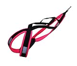 LASALINE Hunde Zuggeschirr X Back für Canicross Hundesport Dogscooter Bikejöring Schlitten in Schwarz Neonpink