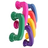 ibasenice 6 Stück Teiliges Flüstertelefon aus Abs Buntes Hörtelefon für Kleinkinder Pädagogisches Leseförderungs mit Sicherem Design und Farbenfrohen Modellen für Sprachtraining und Frühe