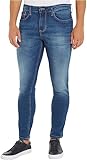 Tommy Jeans Herren Jeans Hose Austin Slim Tapered Stretch, Blau (Wilson Mid Blue Stretch), 34W/32L