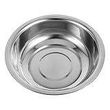 BAZEITFLOW Edelstahlschüssel 27cm Retro Look Suppenschüssel und Obstschüssel für Vielseitige Küchenanwendung
