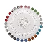 Hijab Pins 30 Stück Kopftuch Schal Pin für Strass Kugel kleiner Schmuck Geschenk Brosche Pins Bouquet