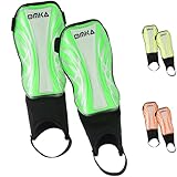 Kinder bis Erwachsene Schienbeinschoner Schienbeinschützer Shin Guard Fußball Knöchelschutz, L, Green