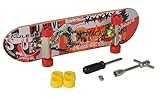 Simba 103306083 - Finger Skateboard, 6-Fach Sortiert, es Wird nur EIN Artikel geliefert, 9cm, Anti Stress, Fingerboard, Finger Scooter, mit Zubehör, ab 5 Jahren