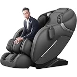 Ganzkörper-Massagesessel, Zero Gravity Recliner Massagesessel mit Fußrolle, SL-Track Shiatsu-Massage-Sessel