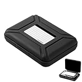 DHWEKU 1 Stück 3,5' Festplattentasche Schutztasche Schutzbox, Aufbewahrungstasche für 3,5 Zoll Festplatten, 3,5' HDD Festplatten Schutzhülle, Festplattenhülle, Festplattentasche, HDD Schutzhülle