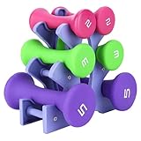 Hantel-Set, 6-teilig, Hand-Fitness-Gewichte-Set, Halter, 2 Lb, 3 Lb, 5 Lb, Bodybuilding-Trainingsgeräte