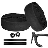 Fahrrad Lenkerband,1 paar, Rutschfest und Stoßdämpfend für MTB Rennrad und Urban Cycling Inkl. Abklebeband und Lenkerstopfen