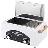 Retoo Heißluftsterilisator Desinfektion 300W 220°C mit Timer, Trockene Hitze, Hochtemperatur Sterilisator, Sterilisationsgerät für Kosmetik, Fusspflegestudios, Friseursalon, Nagel Werkzeug, Weiß