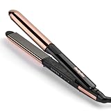 BaByliss Straight And Curl Brilliance Glätteisen – Titanplatten, Anti-Frizz Ionen-Technologie, schnelles Aufheizen in 15 Sekunden, Locken und Glätten, 5 Temperaturstufen bis 235°C, ST482E