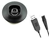 Panlouting Ersatz Rasierer Ladestation 15V HQ8505 mit Ladekabel für Philips Norelco Serie 3000 5000 7000 9000 | One Blade QP6650, QP6620, QP6550, QP6530, QP6520, QP651