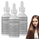 3 PCS Desoxyribose Gel Haare, 60ml Deoxy Ribose Sugar Haarwachstumsserum, Wachsendes Haaröl-Kopfhautgel, Deoxy Ribose Haarserum, Zur Stärkung Der Haare Mildes Sicheres Haaröl, für Männer Frauen