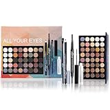 EONFAVE All-in-One Make Up Set, Schminkset für Augen, Augen Makeup Palette Kit für Mädchen, mit 40 Farben Lidschatten Eyeliner-Stift Augenbrauenstift Mascara Make-up Pinsel, für Anfängerinnen