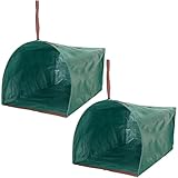 Misaakoeq Gartenabfallsäcke,Wasserdichter Hochbelastbarer Behälter - 2 Stücke 270L Gartensäcke Reinigen Unrat | Für Grasabschnitte Gartenabfall Outdoor Party Wäsche Camping Barbecue Park Baustelle