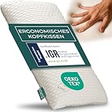 KNERST® Nackenkissen - Orthopädisches Kissen für ultimativen Komfort in jeder Schlafposition - Nackenstützkissen - Memory Foam Kissen - ergonomisches Kopfkissen [Höhe 12cm] - für Bezüge 40x80cm