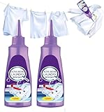 Fleckenentferner Kleidung, Aktiv Enzyme Flüssigwaschmittel, ölfleckentferner waschmittel flüssig, Kleidungsstück, Wäschefleckenentferner, Spezialfleckentferner gegen Fettflecken (2, 120 ml)