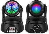 Discokugel, U`King Partylicht Mini Moving Head Bühnenlicht Party Lichter mit d-mx512 Control,RGBW für Party/Bar/Geburtstag/Hochzeit/Live Show/Halloween