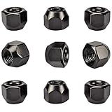 20x SCHWARZ Radmuttern Mutter für STAHLFELGEN M12x1,5 SW19