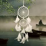 Lerkely Dream Traumfänger mit Federn, Handgefertigt Dreamcatcher für Mädchen Kinder Kindergarten Schlafzimmer Wandbehang Dekoration Segen Geschenk