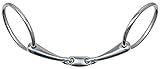 Harry's Horse Wassertrense Comfort Doppelt gebrochen 14mm - 10,5 cm - Silber