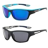 TYXHXTF 2 Set Polarisierte Sonnenbrille Herren Damen für Männer Sportlich, Autofahren, Radfahren, Angeln, Sommer Outdoor Mode Sunglasses