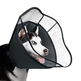 Mayerzon Halskrause Hund Weich, Leckschutz Hund, Schutzkragen Hunde Halskrause, Einstellbarer Hundekragen mit Leckschutz, Leichte Halskrausen für Hunde, Haustier-Elizabethanischer (Grau, XL)