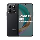 HONOR X6b 4G Smartphone 4GB 128GB, 6.56' 90Hz TFTLCD, 5200mAh Akku, 50MP Hauptkamera, Android 14, Dual SIM, NFC, Schwarz (Ohne Ladegerät)