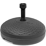 Deuba® Sonnenschirmständer bis Ø 35 mm Mast Befüllbar Sonnenschirm Schirmständer Ständer Marktschirm Gartenschirm Balkon Terrasse Garten Anthrazit
