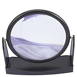 FOYTOKI Desktop Sand Art Ornament Bewegliches Sandgemälde mit Hochwertigem Kreatives Deko Element für Wohnzimmer und Büro für Sandkunstliebhaber