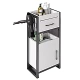 Aufbewahrungsschrank für Schönheitssalons, Friseure, mit Schublade und Schrank, Salon-Nizer für Friseure, 40 x 30 x 85 cm, stilvolle Friseursalon-Möbel