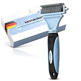 Pretty Paw ® Katzen Bürste für schonende & präzise Haarentfernung I Geeignet als Katzenbürste Langhaar & Katzenbürste Kurzhaar gegen Verfilzungen I Angenehm massierende Unterfellbürste Katze
