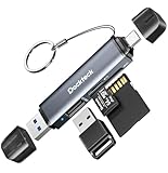 SD Card Reader, Dockteck USB3.0 A/M&C/M to TF/SD3.0 2 IN 1 Card Reader, High Speed Memory Stick Reader Multity-Slot OTG Reader for UHS-I SD/Micro SD/SDHC/SDXC/MMC