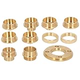 Marhynchus Brass Router Guides Kit, Easy Carry and Store mit Hochwertigem Service, für die Reinigung von Scharniermahlen