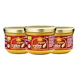 Ayurveda Foods - Organic Premium Bio Ghee 3er Set à 190g, sehr lange Haltbarkeit, Bio-Siegel, Brat- Kochfett