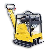 BAMATO Rüttelplatte R-165RV mit Vor- und Rücklauf | inkl. Zubehör | Verdichtungsdruck 30,5 kN | 8 PS Leistung | Verdichtungstiefe 500mm | Verdichter Rüttler Vibrationsplatte | Baustelle & Heimwerker