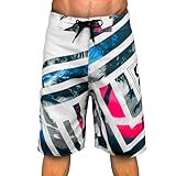 Generisch Badehose für Herren Lang Badeshorts Männer Wasserabweisend Boardshorts Schnelltrocknend Jungen Beachshorts Schwimmshorts Freizeit Short