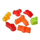 Sharplace 7x Sandspielzeug Set Strandspielzeug für Kinder, Sandbox Toys Sandburg-Baukasten, Knete Zubehör Knetwerkzeug, Sand Toys Set Burg-Sandformen Strand Sandspielzeug für Kinder Jungen und Mädchen