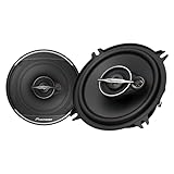 Pioneer TS-A1371F 13 cm 3-Weg-Koaxial-Lautsprecher Set mit 2 Lautsprechern (je 300 W max., 50 W Sinus), kraftvoller Klang, hoher Wirkungsgrad, 54 mm Einbautiefe, 121 mm Einbauausschnitt, mit Gitter
