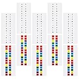 SHERCHPRY 30 Selbstklebende Alphabet Registerkarten Farbige Indexetiketten Wasserfeste Seitenmarker 30 Blatt 15 Bunt 15 Weiß Praktische Haftnotizen für Büro und Zuhause