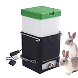 Auslaufsichere Hamster-Wasserflasche – 1 Liter Beheizte Wasserflasche für Kaninchen | Auslaufsichere Hamster-Wasserflasche mit Messingdüse | Sichere Bissfeste Trinkflasche