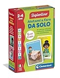 Clementoni Sapientino Montessori - Helfen Sie Mir beim Selbstmachen, Lernspiel mit 48 Flashcards für Kinder von 2-4 Jahren, um Autonomie und Konzentration zu entwickeln, Made in Italy, italienische