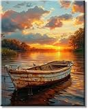 LZLHDE Malen Nach Zahlen Erwachsene Landschaft, Diy Handgemalt ölgemälde kit Paint by Numbers Adult mit 3 - Pinseln und Acrylfarbe Knitterfreie Leinwand kit für Wanddeko 40 X 50 cm