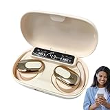 Generisch Open Ear Earbuds, Clip on Earphones, 4.72x3.62x1.34 inches, Noise Reduction Clarity, IPX Waterproof, Wireless Smart Earbuds for Calls, Media, Travel, Hiking, Road Trips, Home