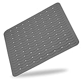 RIDDER Duscheinlage, Duschmatte ca. 54x54 cm, Playa, dunkelgrau | Allergikerfreundlich | Made in Germany | Nachhaltig | Recyclebar | Waschbar | PVC-frei
